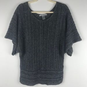 Two-One-Two New York | Grey Metallic Knit Tunic